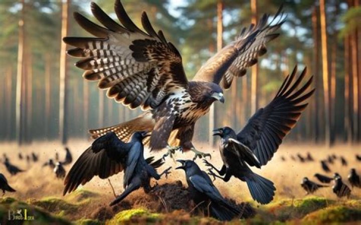 Are crows prey to hawks?