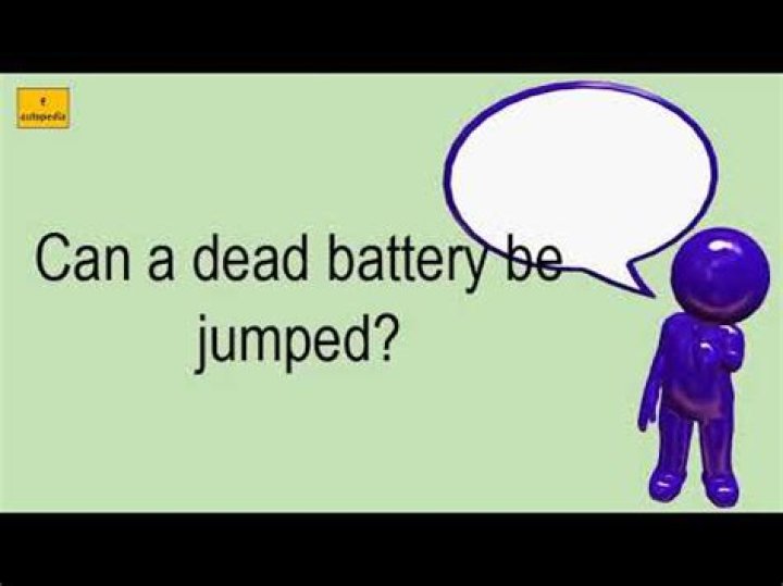 Can a dead battery be jumped?