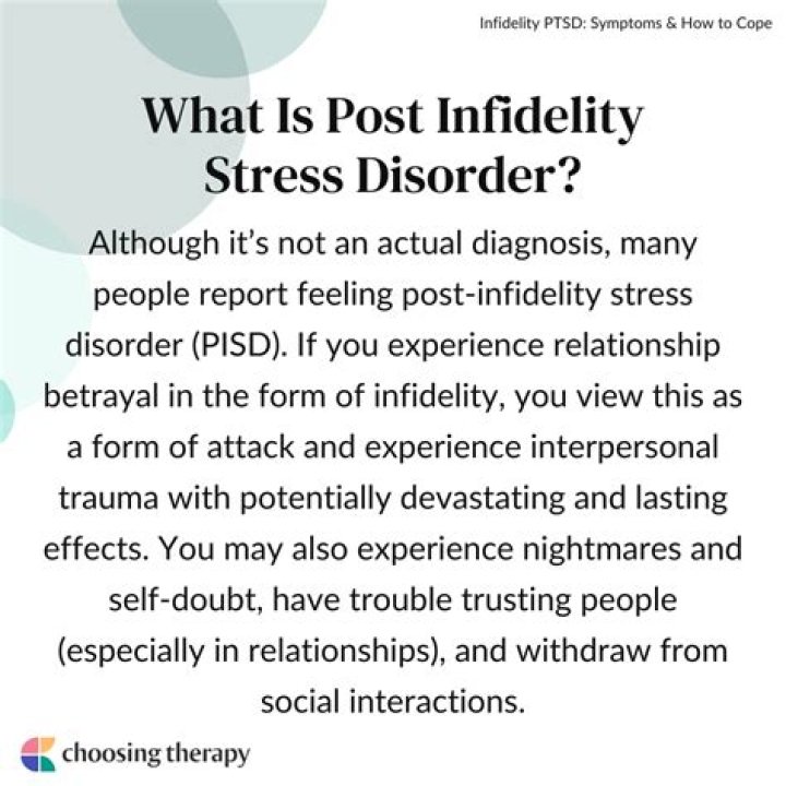 Can PTSD cause infidelity?