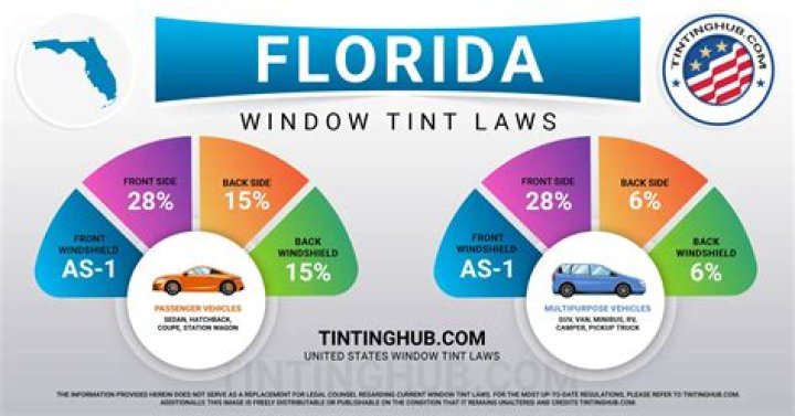 Can you have colored tint in Florida?