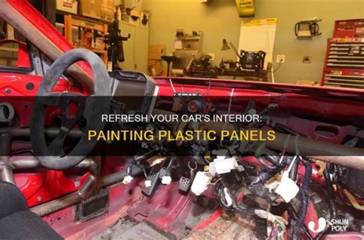Can you paint car interior plastic?