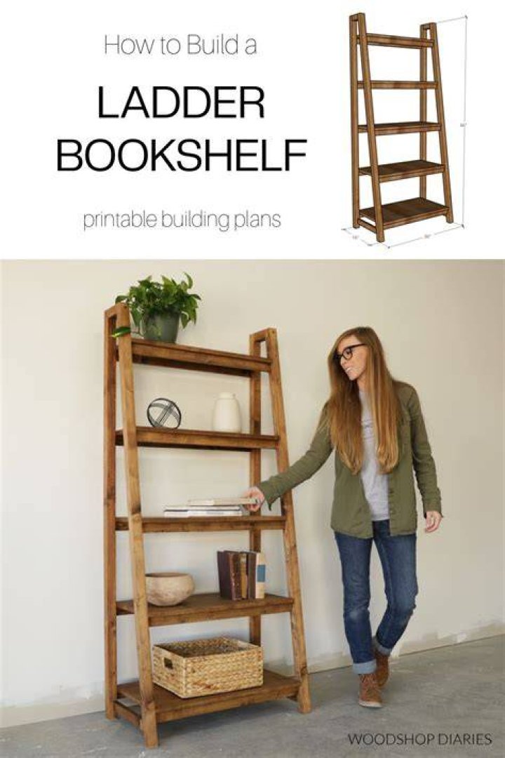 Can you put a ladder shelf in a corner?
