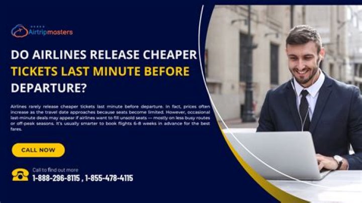 Do airlines fill last minute seats?