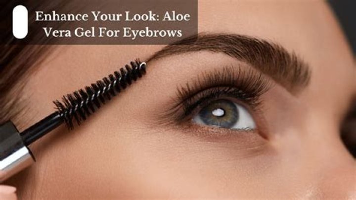 Does aloe vera make eyebrows thicker?