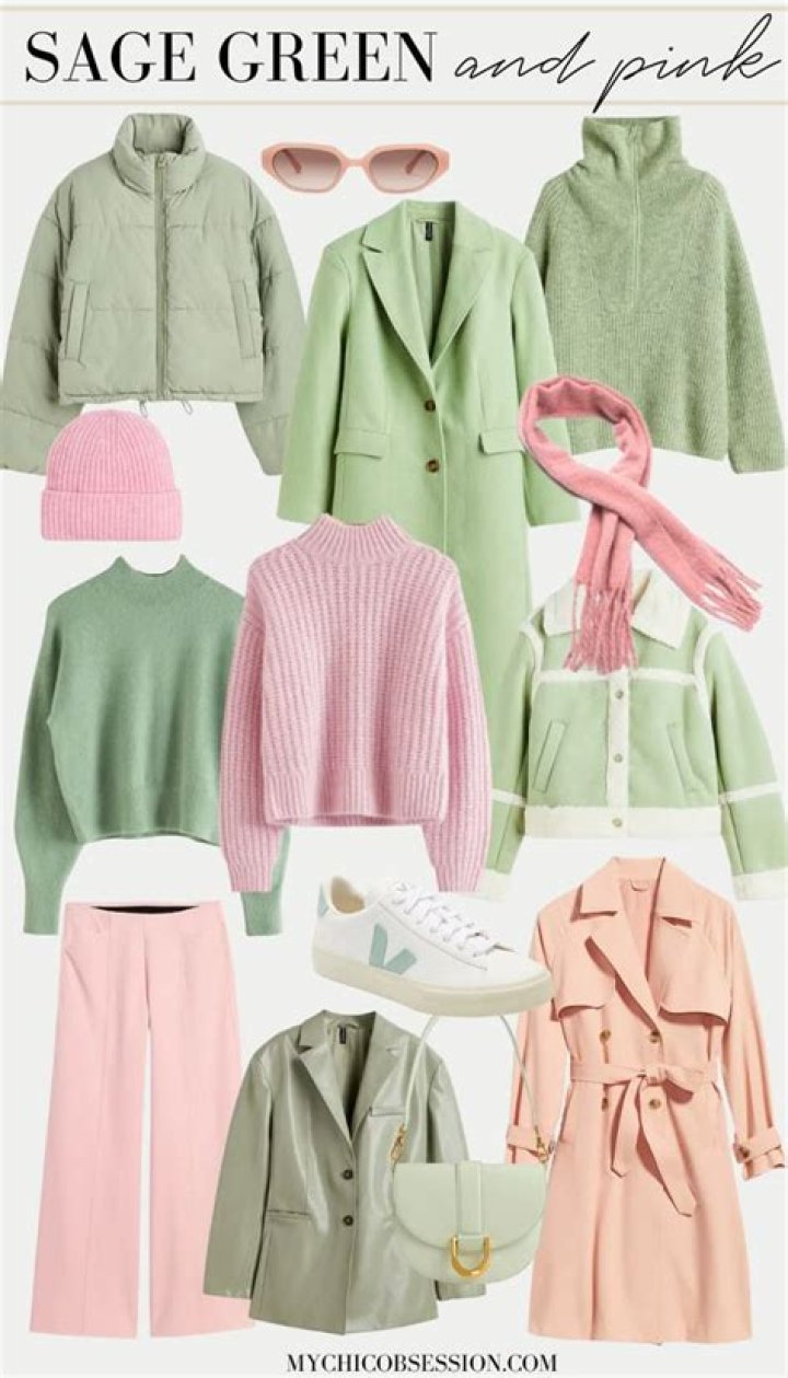 Does pink go with sage green?