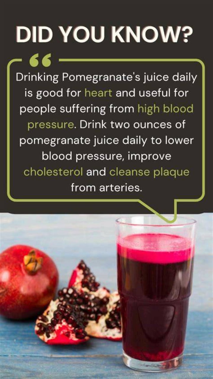 Does pomegranate juice clean your arteries?