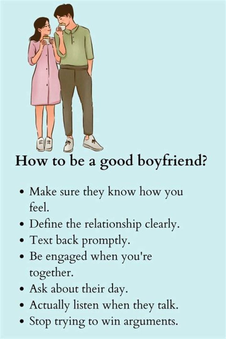 How can I be a good boyfriend over text?