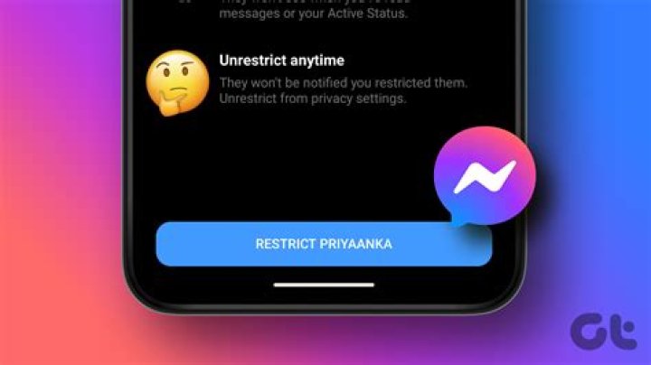 How do I see restrict on Facebook Messenger?