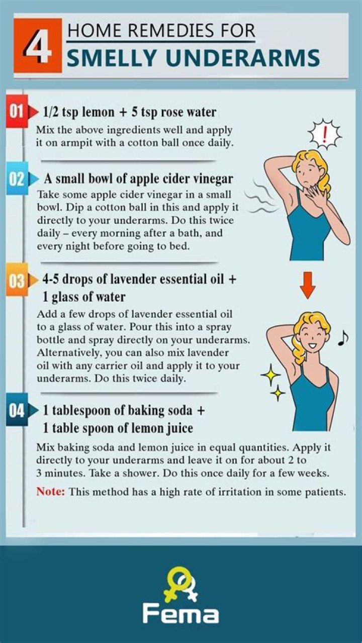 How do you clean Smelly armpits?