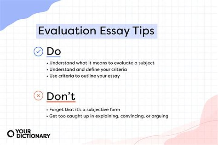 How do you end an evaluation essay?
