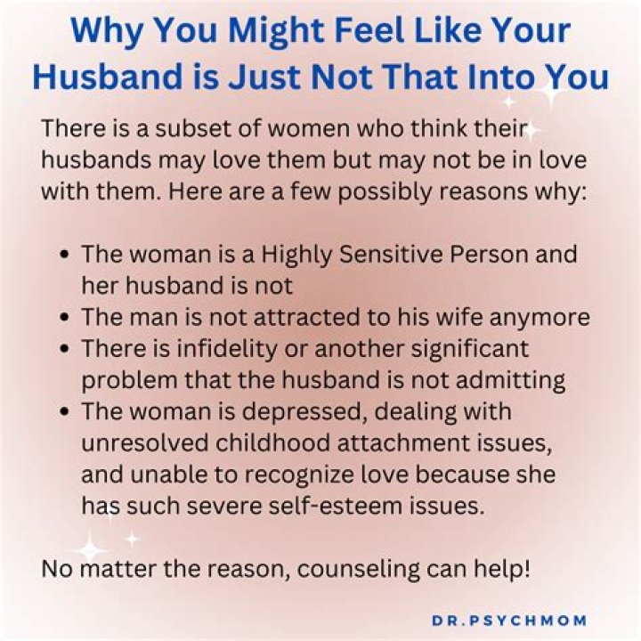 How do you know when your husband is done with you?