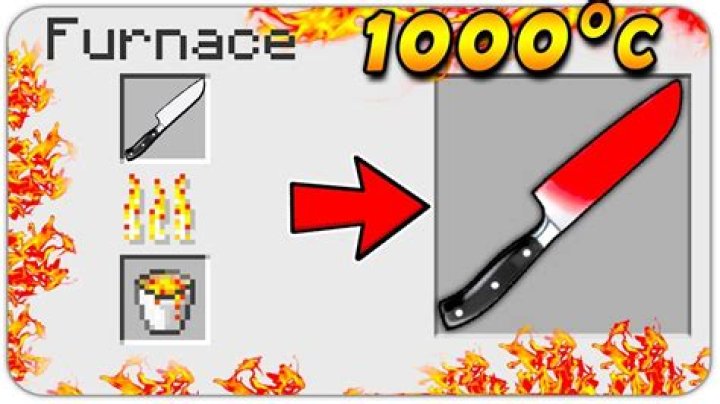 How do you make a knife in Minecraft?