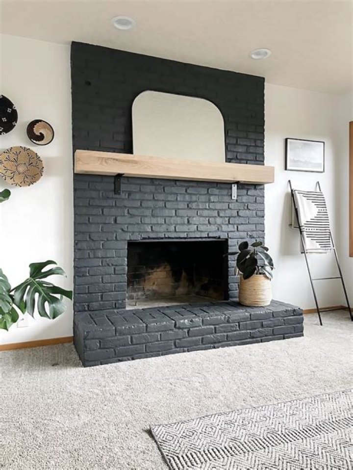 How do you make an old fireplace look modern?