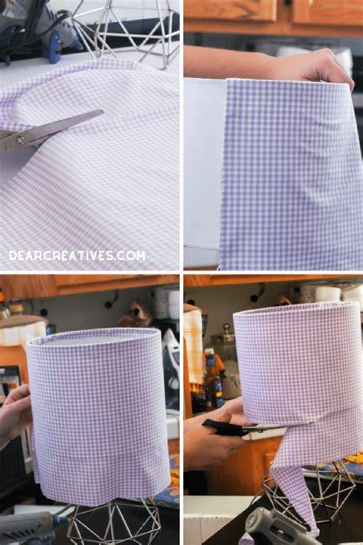 How do you seal a fabric lampshade?
