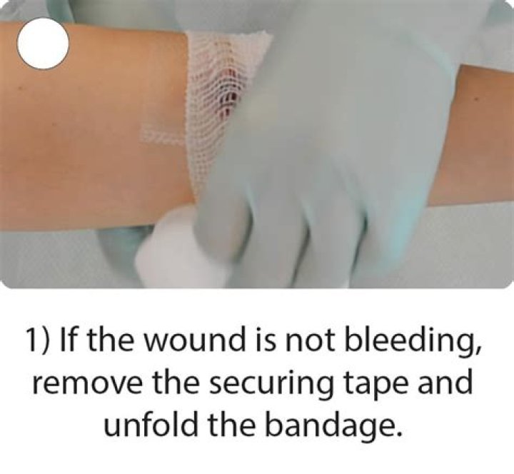 How do you treat a skin tear at home?