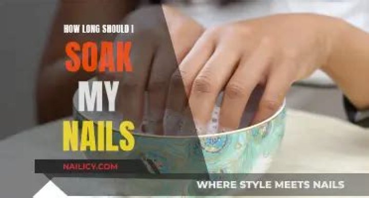 How long do I soak my nails in acetone?