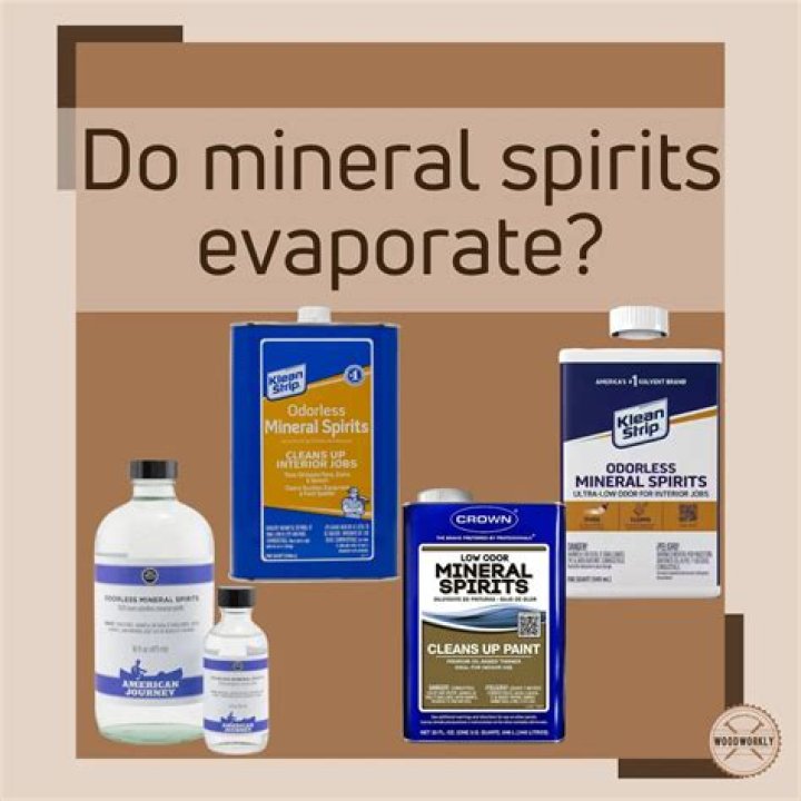 How long does it take for mineral spirits to evaporate?
