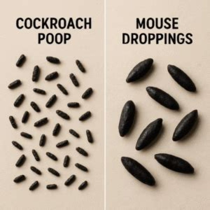 Is cockroach poop hard or soft?