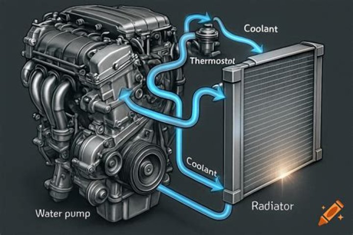 Is coolant in the radiator?
