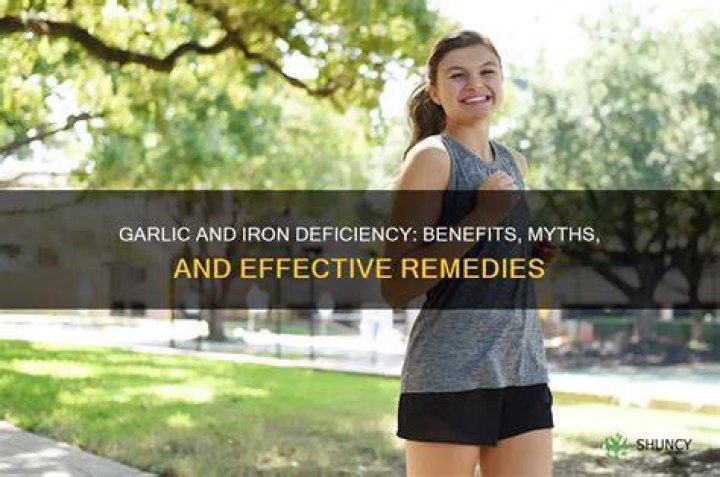Is garlic good for iron deficiency?