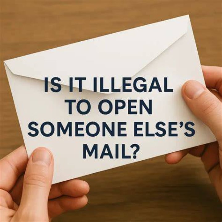 Is it illegal to open someone else's mail with my address?