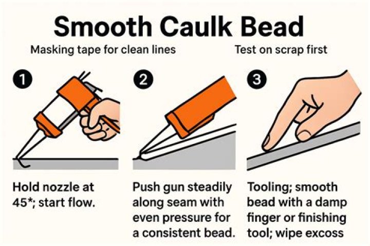 Should you push or pull caulk?
