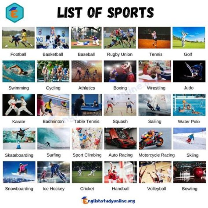 What are 5 sports?