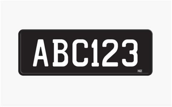 What are black number plates UK?