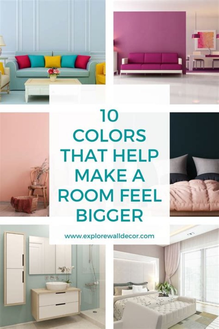 What color makes a small room look bigger?