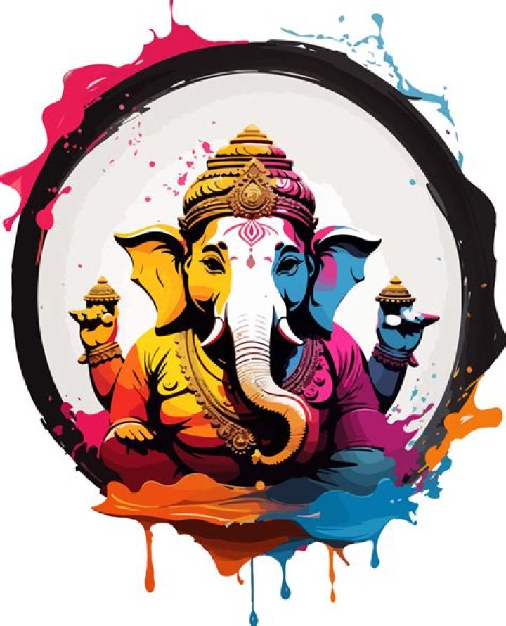What colour is Ganesh?