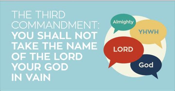 What do we keep holy in the third commandment?
