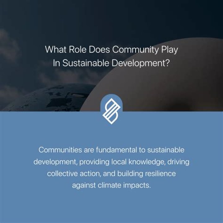 What does a community need to be sustainable?