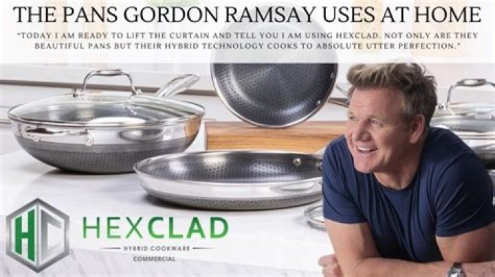 What does Gordon Ramsay use for pans?