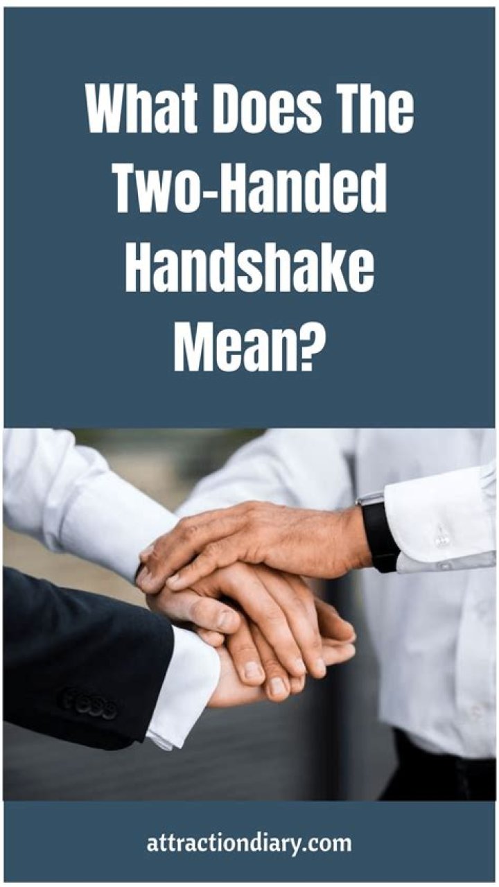 What does left handed handshake mean?