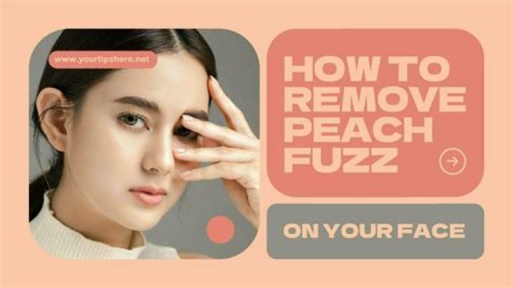 What does peach fuzz on my face mean?