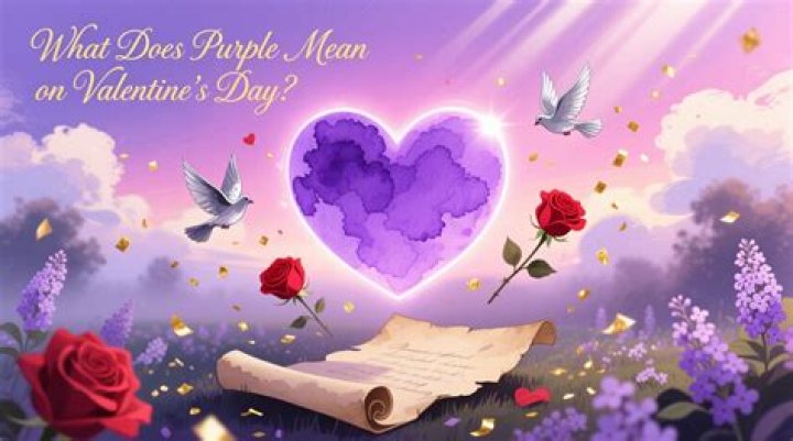 What does purple mean in love?