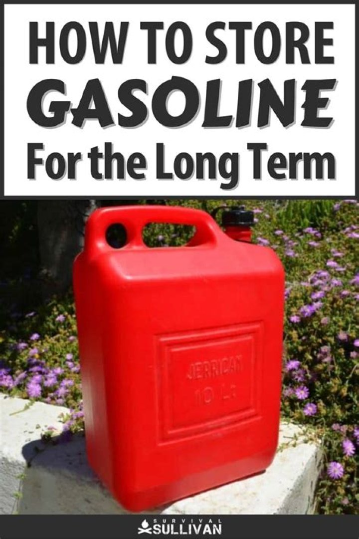 What is the best container to store gasoline?