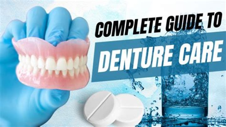What is the best thing to soak dentures in?