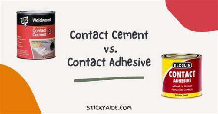 What is the difference between rubber cement and contact cement?