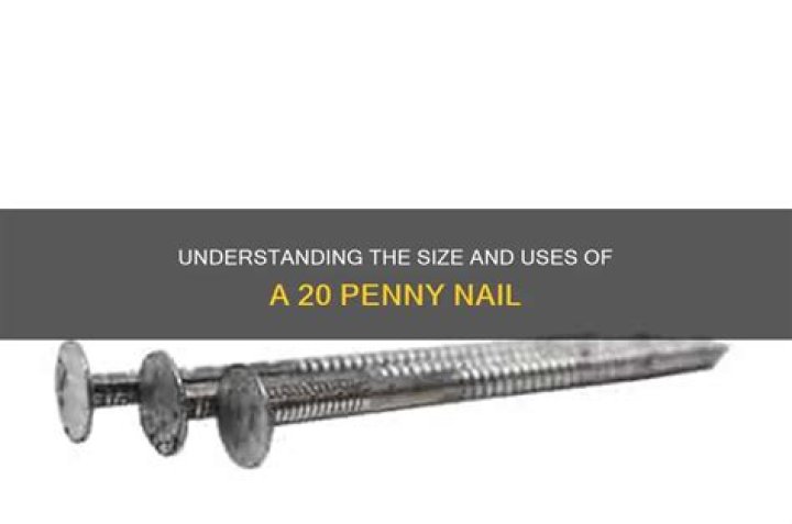 What is the length of a 20 penny nail?