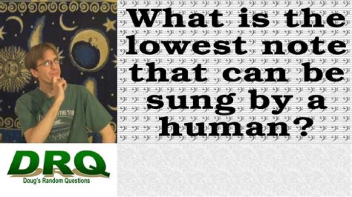 What is the lowest note ever?