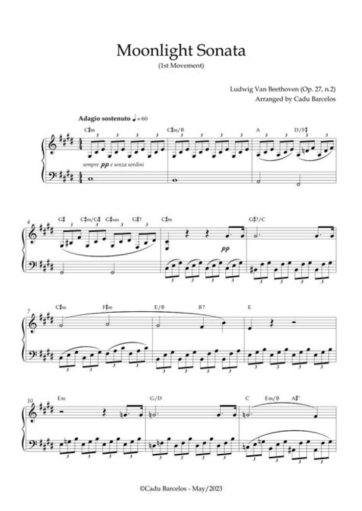 What is the tonality of Moonlight Sonata?