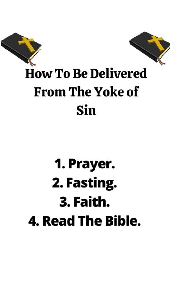 What is the yoke of sin?