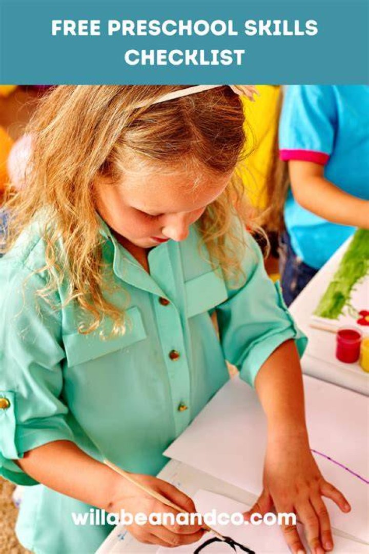 What skills should a preschooler have?