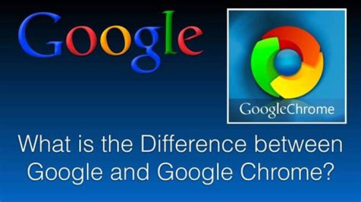 Whats the difference between Google and Chrome?