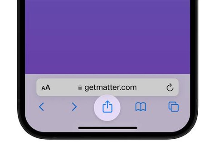 Where is share button on iPhone?