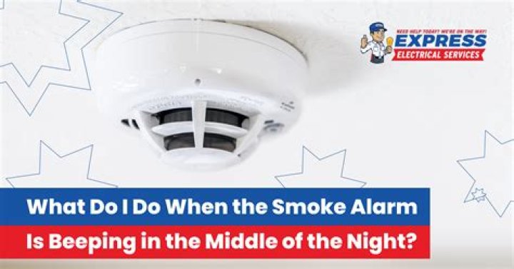 Why did my smoke alarm beep 3 times then stop?