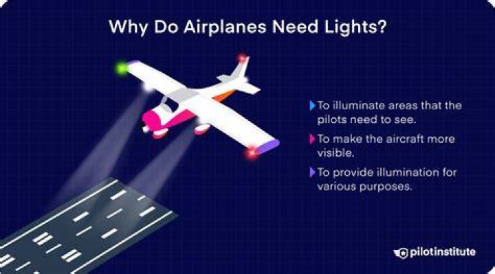 Why do airplane lights flash?
