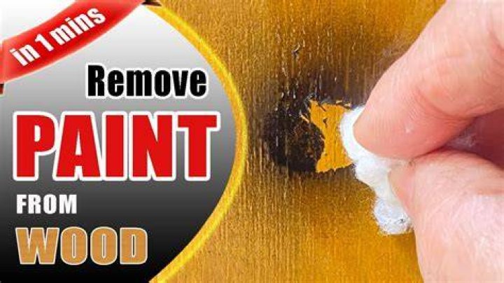 Will lighter fluid remove paint from wood?